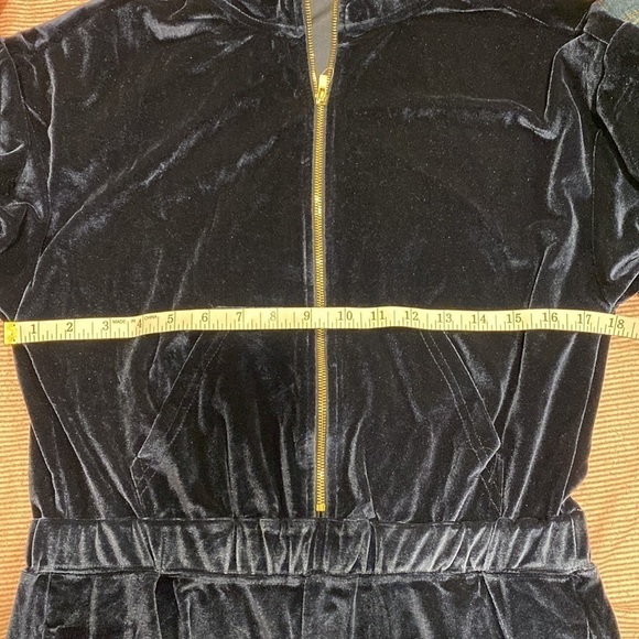 Fabletics Deep Navy Velour Zip Up Wide Leg Onesie NWT - Picture 8 of 8